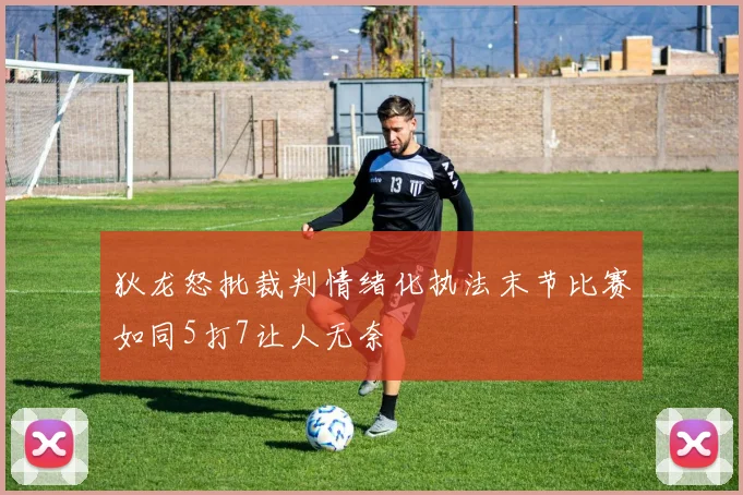 狄龙怒批裁判情绪化执法末节比赛如同5打7让人无奈